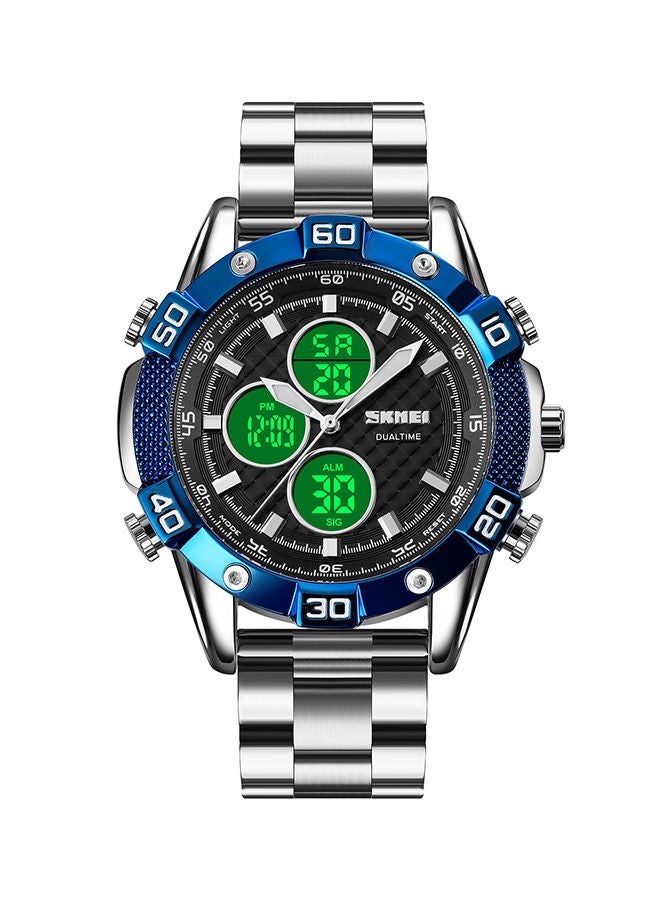 Men's Fashion Sports Quartz Dual Display Digital  Waterproof Watch 1838 - Image 2